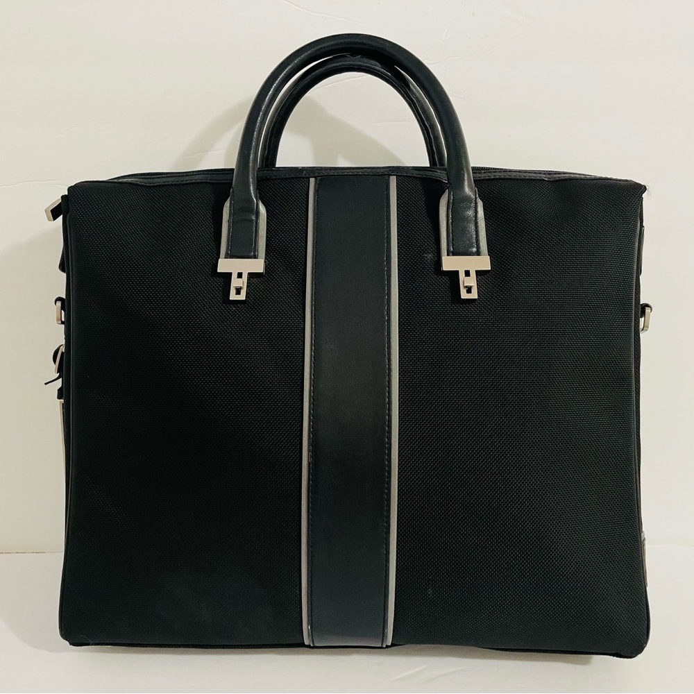 TUMI Alpha Nylon Laptop Briefcase Black